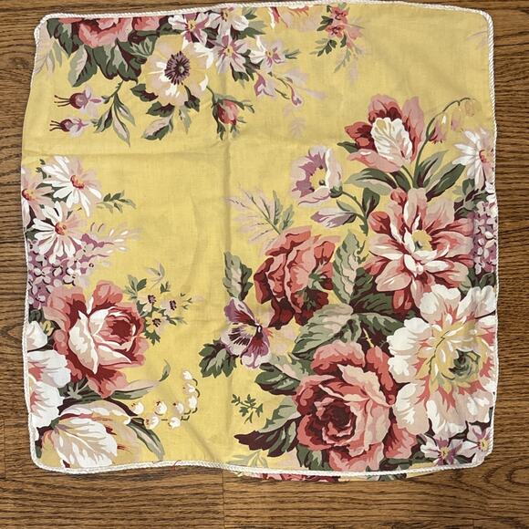 Custom PAIR Ralph Lauren Decorative PILLOWS Cases Flowers Sophie Brooke Vintage - Picture 5 of 10